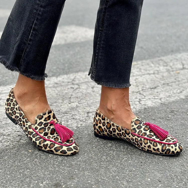 Rihanna - Leopardmønstrede mokkasiner