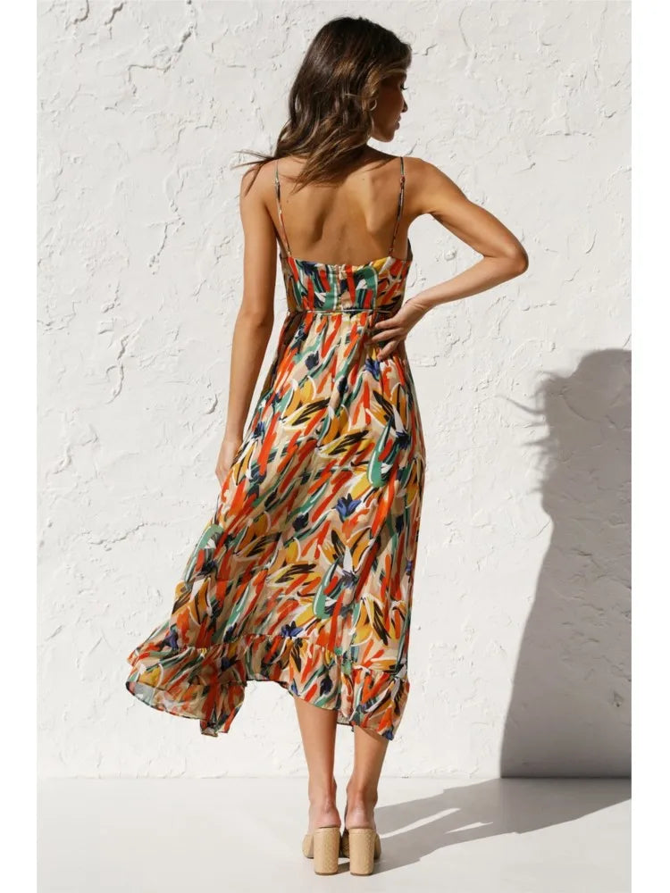 Emma | Stilfuld Elegant Midi Kjole