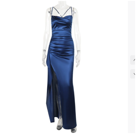Lucia | Elegant Maxi Kjole med Høj Slids