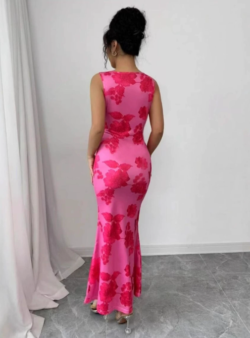 Violet | Elegant Floral Maxi Kjole