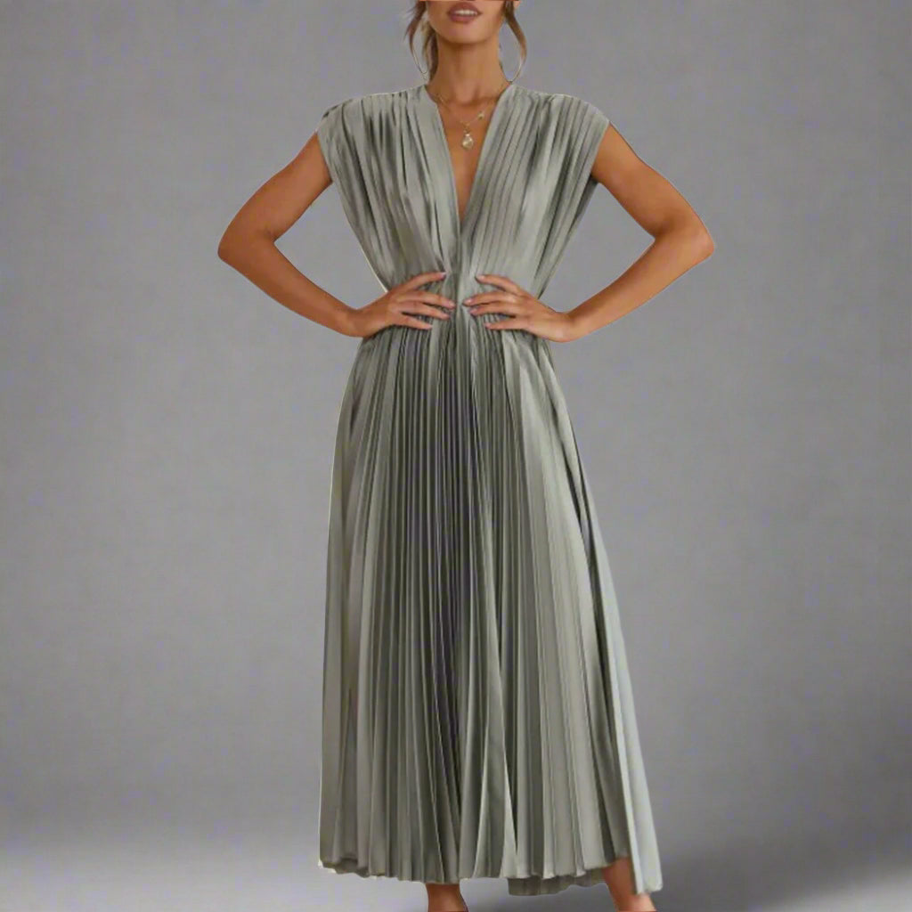 Samantha | Elegant midi kjole til enhver lejlighed