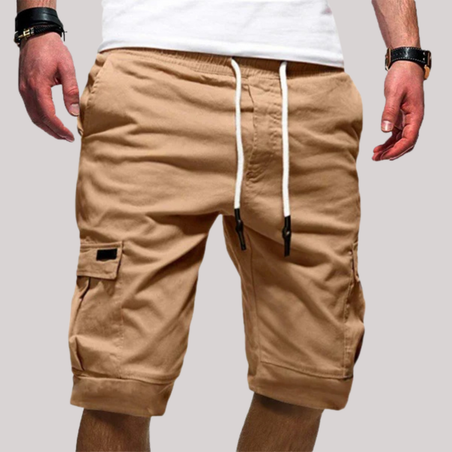 Ralph | Komfortable Cargo Shorts med Snøre til Mænd