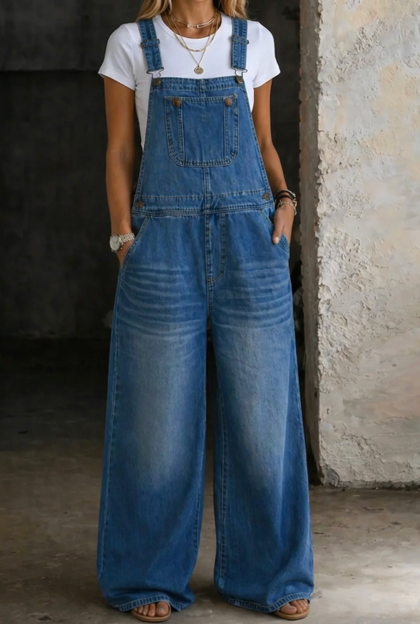 Harper | Mono i denim med elastisk talje