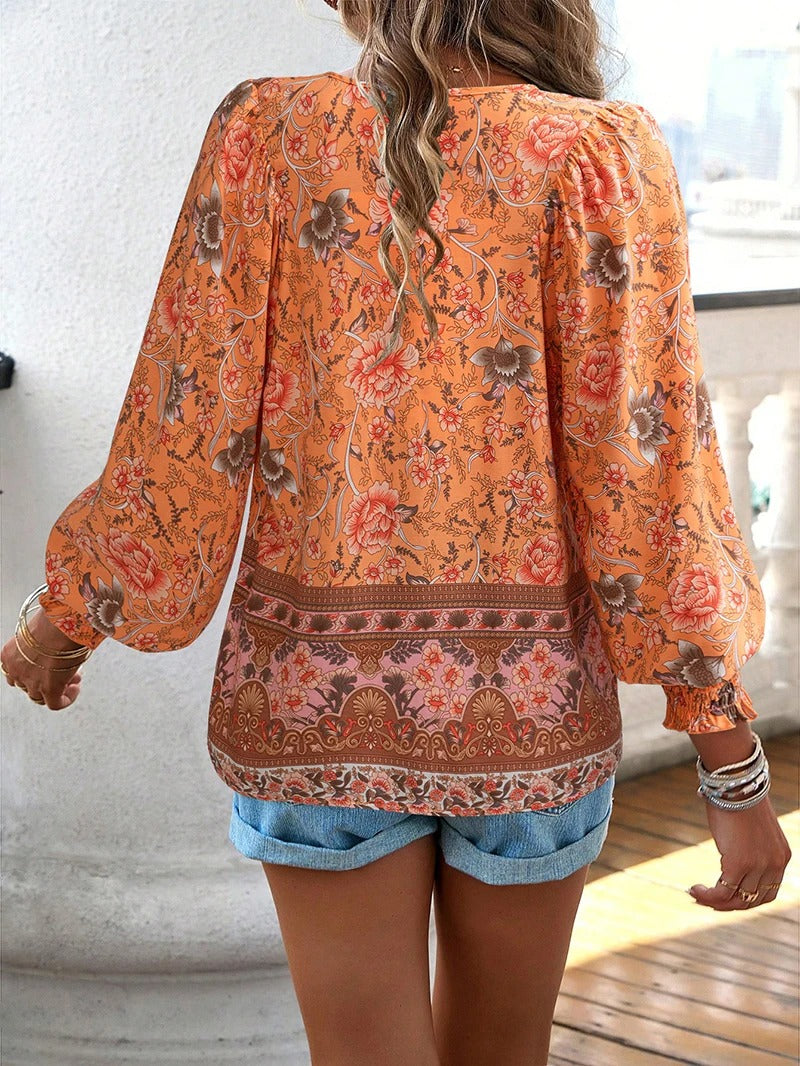Linda | Stilfuld Sommer Blomstret Top