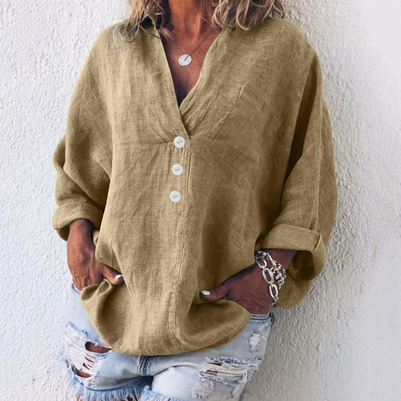 Holly | Kvinders Oversized Knap-Ned Bluse