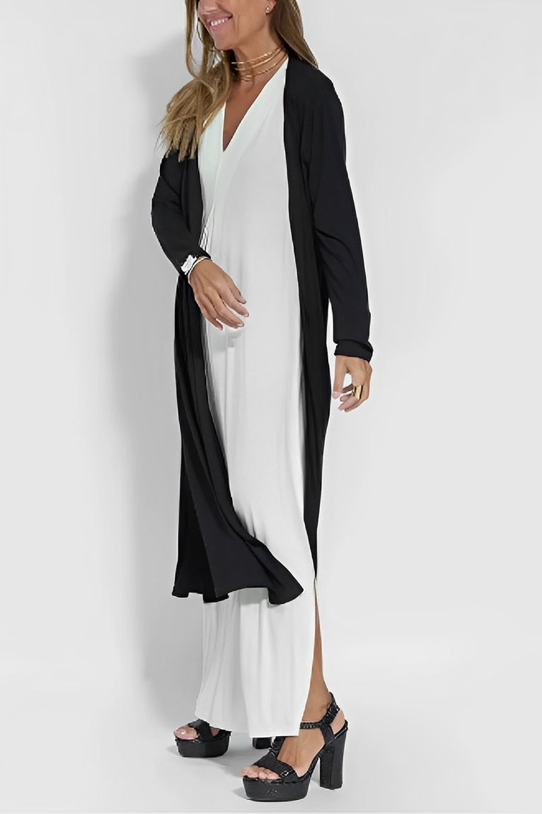Christina | V-Hals Maxi Kjole til Sommer Elegance