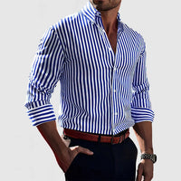 James | Chic Stribet Knappet Skjorte