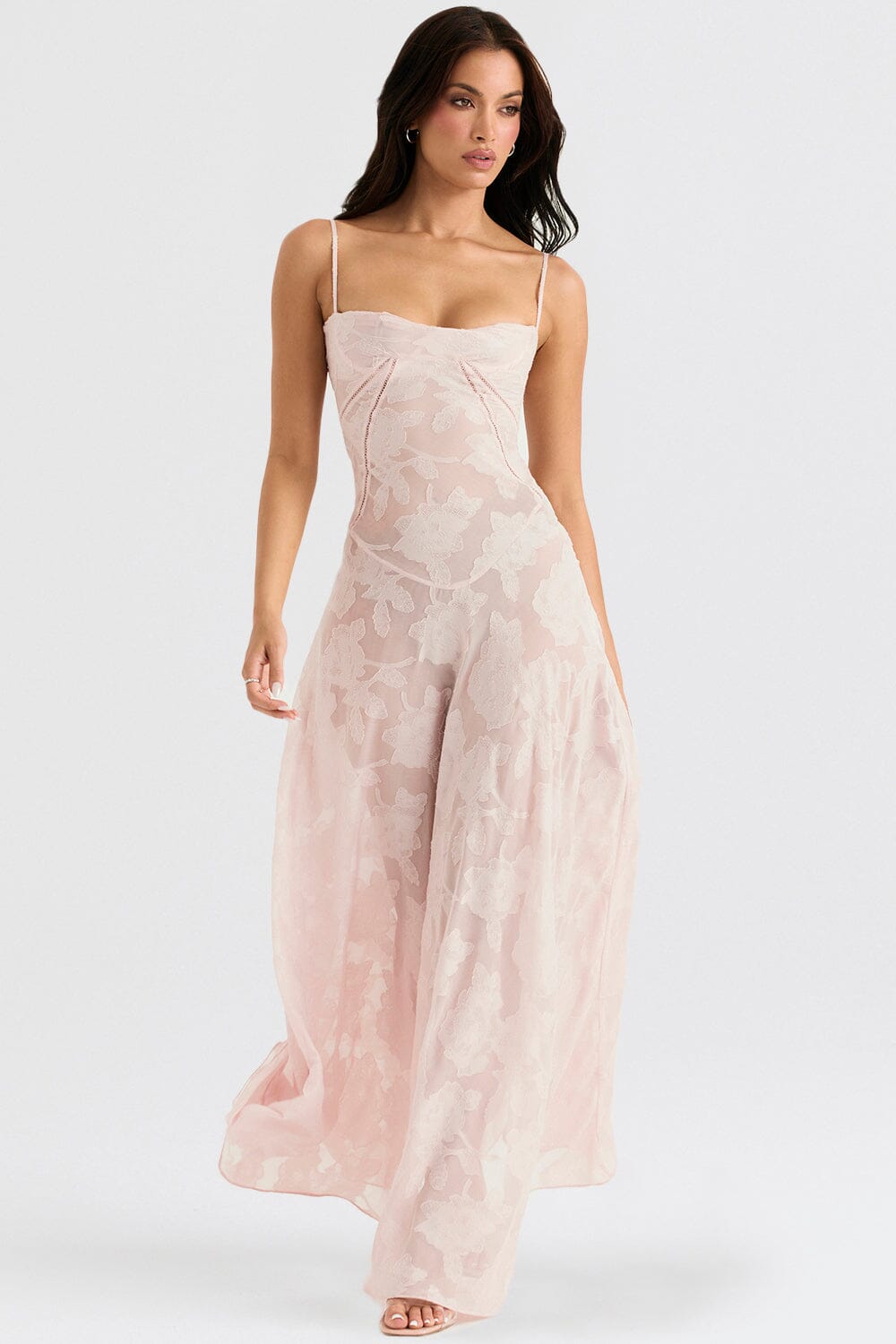 Rochelle | Kvinders Elegante Flowy Maxi Kjole til Enhver Anledning