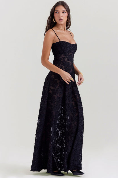 Rochelle | Kvinders Elegante Flowy Maxi Kjole til Enhver Anledning
