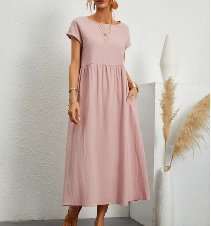 Sylvia | Elegant Afslappet Midi Kjole