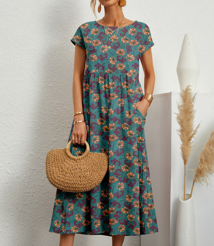 Maureen | Elegant Blomsterkjole til Enhver Anledning
