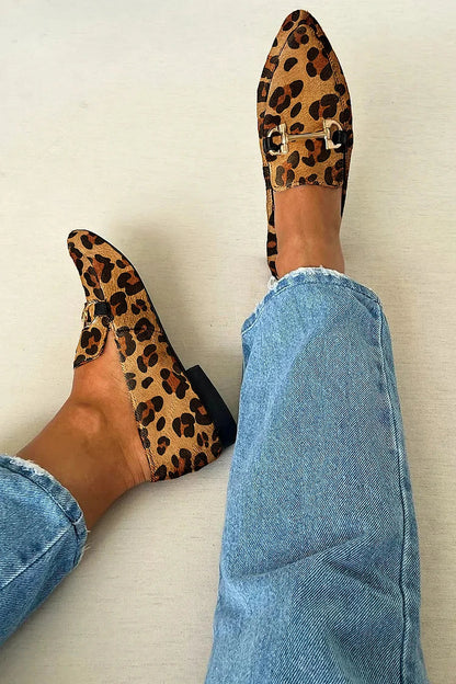 Gia - Elegante Mokkasiner Leopard