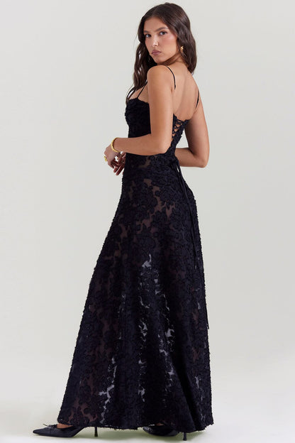 Rochelle | Kvinders Elegante Flowy Maxi Kjole til Enhver Anledning
