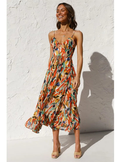 Emma | Stilfuld Elegant Midi Kjole