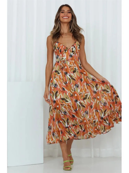 Emma | Stilfuld Elegant Midi Kjole