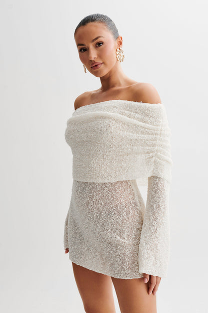 Lucy | Kvinders Off-Shoulder Mini Kjole