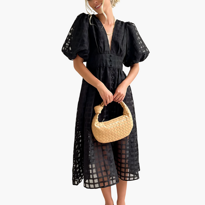 Liliana | Elegant Sommer Midi Kjole til Ubesværet Stil