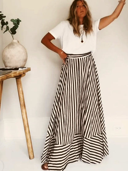 Jayla | Elegant Off-Shoulder Maxi Kjole til Uanstrengt Stil
