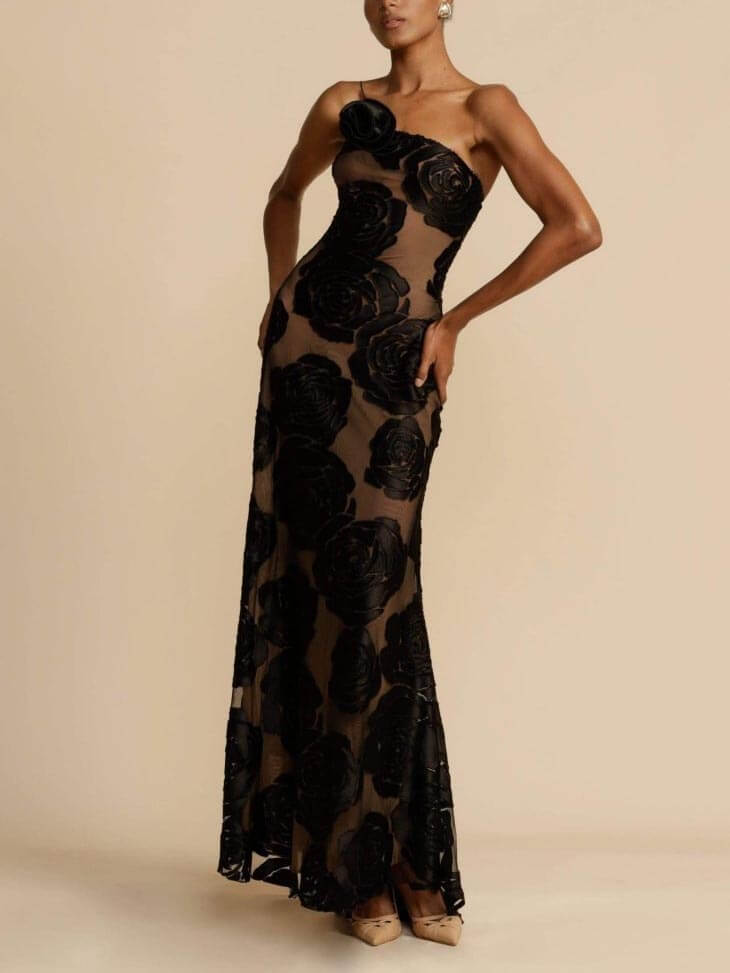 Heather | Floral Maxi Kjole til Elegante Sommerbegivenheder