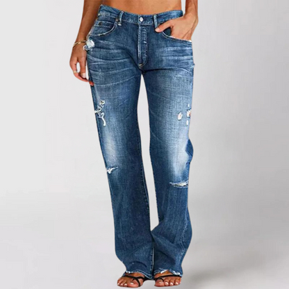 Carol | Afslappede denim jeans med bred ben