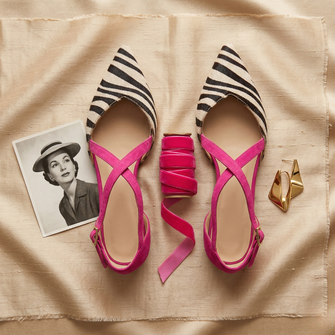 Fern - Ballerina med remme
