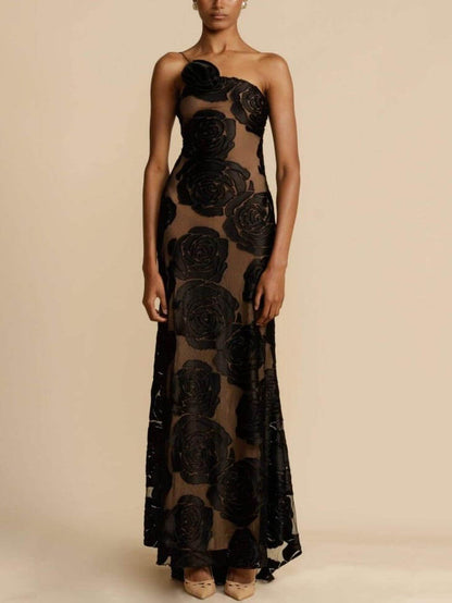 Heather | Floral Maxi Kjole til Elegante Sommerbegivenheder