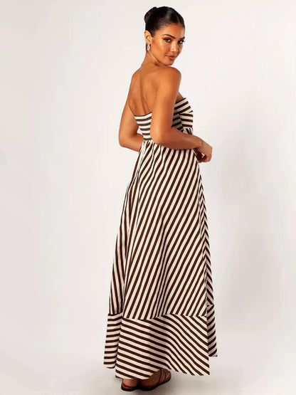 Jayla | Elegant Off-Shoulder Maxi Kjole til Uanstrengt Stil