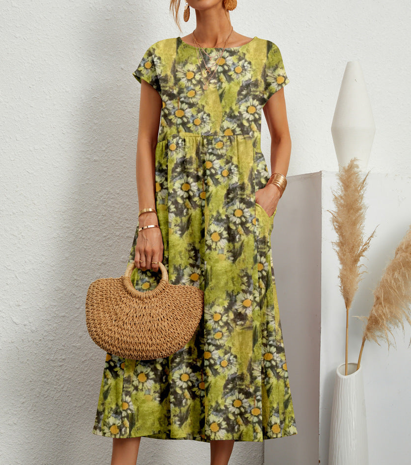 Maureen | Elegant Blomsterkjole til Enhver Anledning