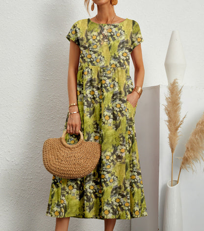 Maureen | Elegant Blomsterkjole til Enhver Anledning