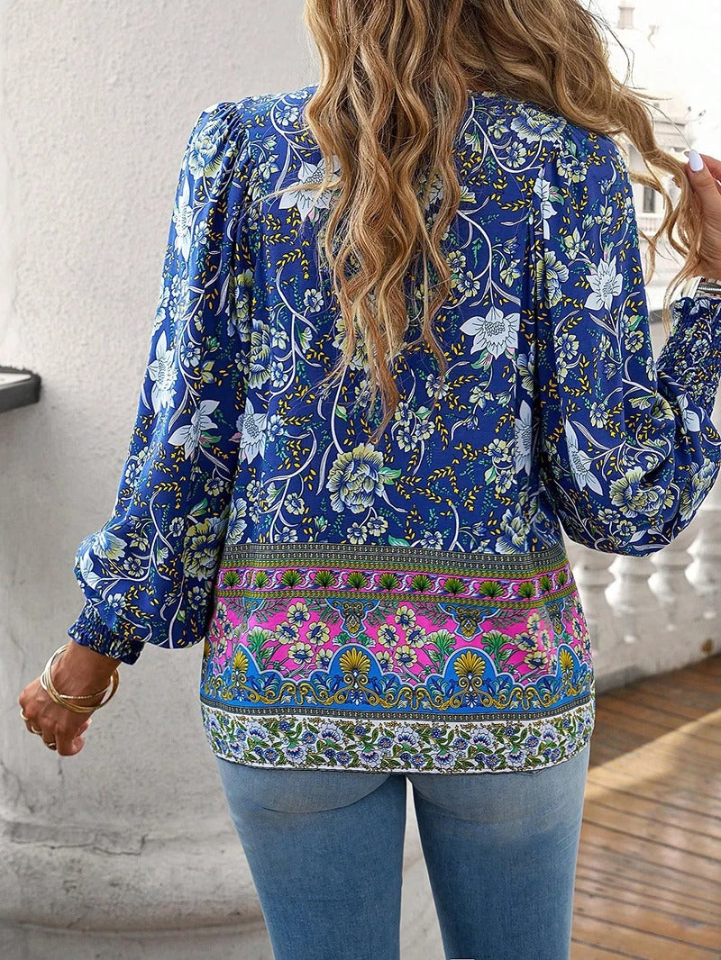 Linda | Stilfuld Sommer Blomstret Top