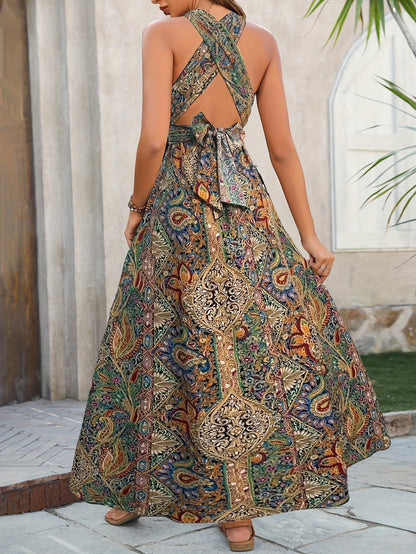 Tasha | Trendy Boho Maxi Kjole til Hverdags Elegance