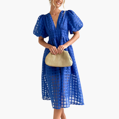Liliana | Elegant Sommer Midi Kjole til Ubesværet Stil