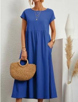 Sylvia | Elegant Afslappet Midi Kjole