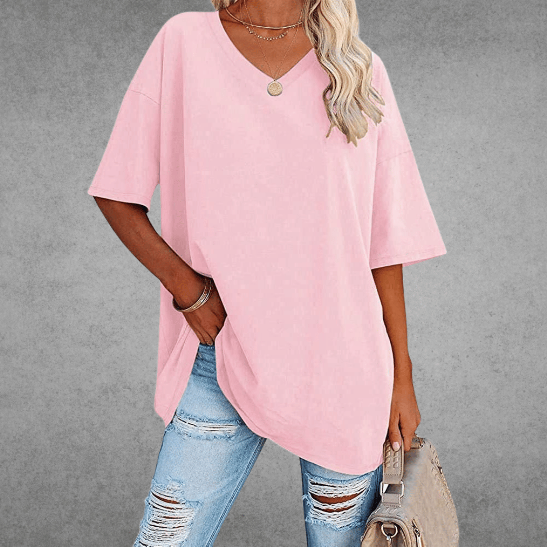 Nikita | Stilfuld Oversized V-Hals Skjorte