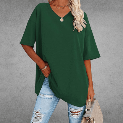 Nikita | Stilfuld Oversized V-Hals Skjorte
