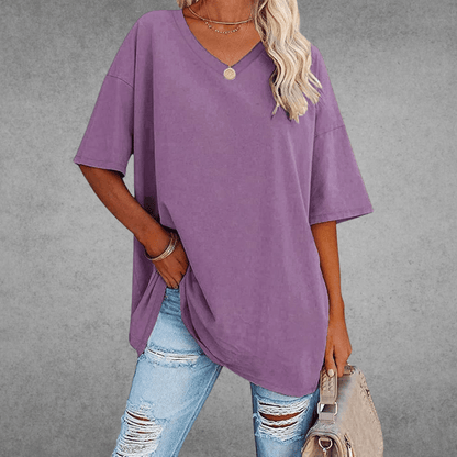 Nikita | Stilfuld Oversized V-Hals Skjorte