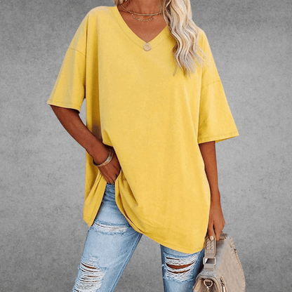Nikita | Stilfuld Oversized V-Hals Skjorte