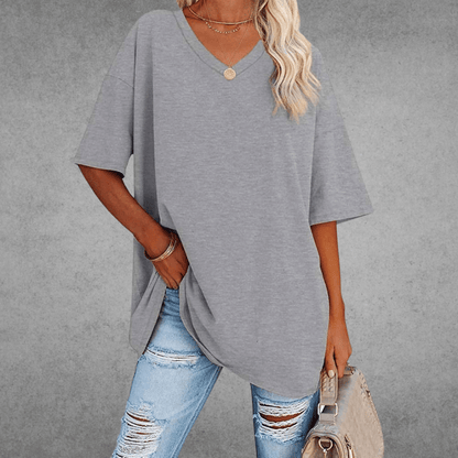 Nikita | Stilfuld Oversized V-Hals Skjorte