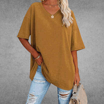 Nikita | Stilfuld Oversized V-Hals Skjorte