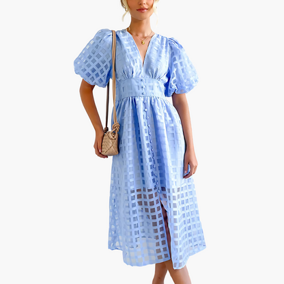 Liliana | Elegant Sommer Midi Kjole til Ubesværet Stil