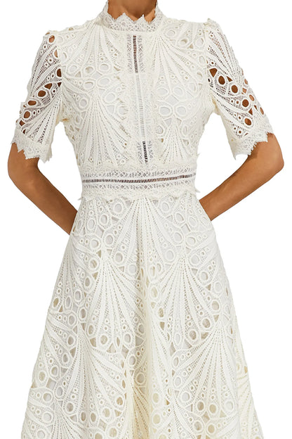 Lexi | Elegant Blonde Midi Kjole til Kvinder