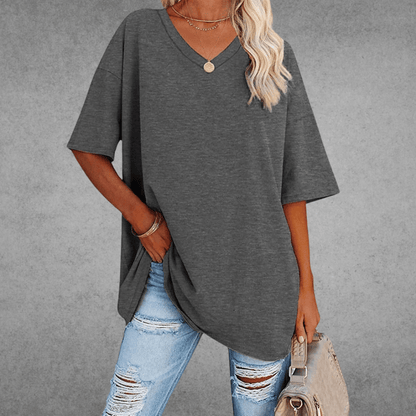 Nikita | Stilfuld Oversized V-Hals Skjorte