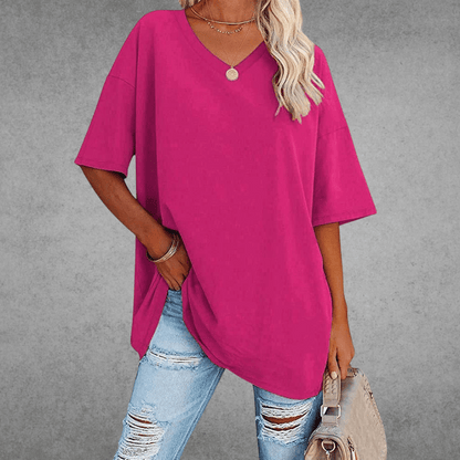 Nikita | Stilfuld Oversized V-Hals Skjorte