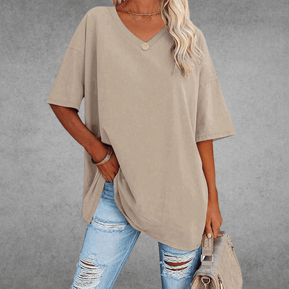 Nikita | Stilfuld Oversized V-Hals Skjorte