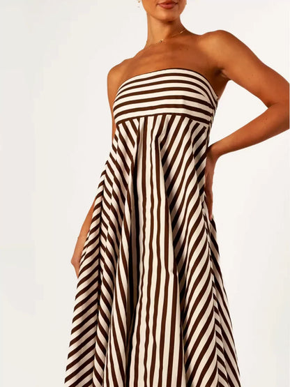 Jayla | Elegant Off-Shoulder Maxi Kjole til Uanstrengt Stil