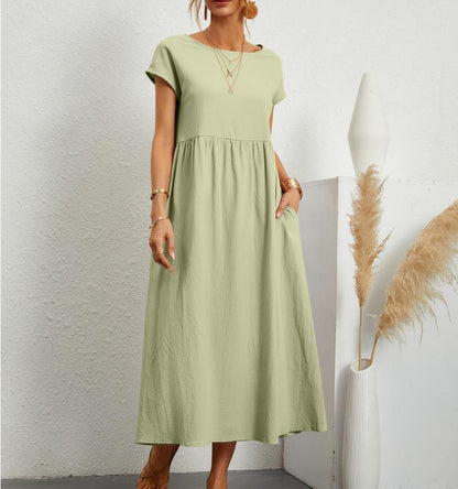 Sylvia | Elegant Afslappet Midi Kjole