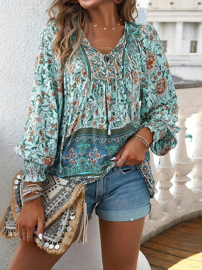 Linda | Stilfuld Sommer Blomstret Top