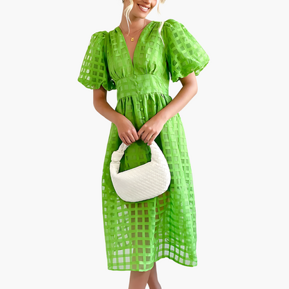 Liliana | Elegant Sommer Midi Kjole til Ubesværet Stil