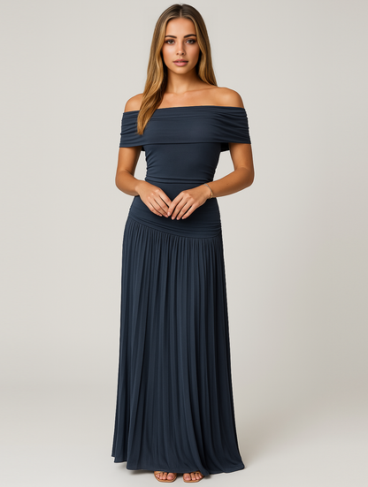 Susan | Tidless Elegant Off-Shoulder Maxi Kjole
