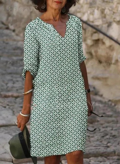 Brylee | Elegant Midi Kjole til Kvinder